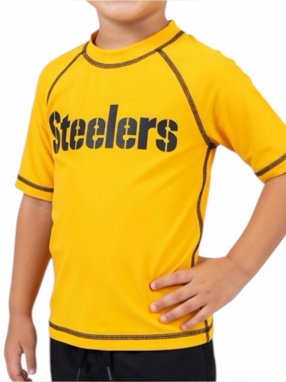 🏈 NFL Steelers Swim Rash Guard Size 5